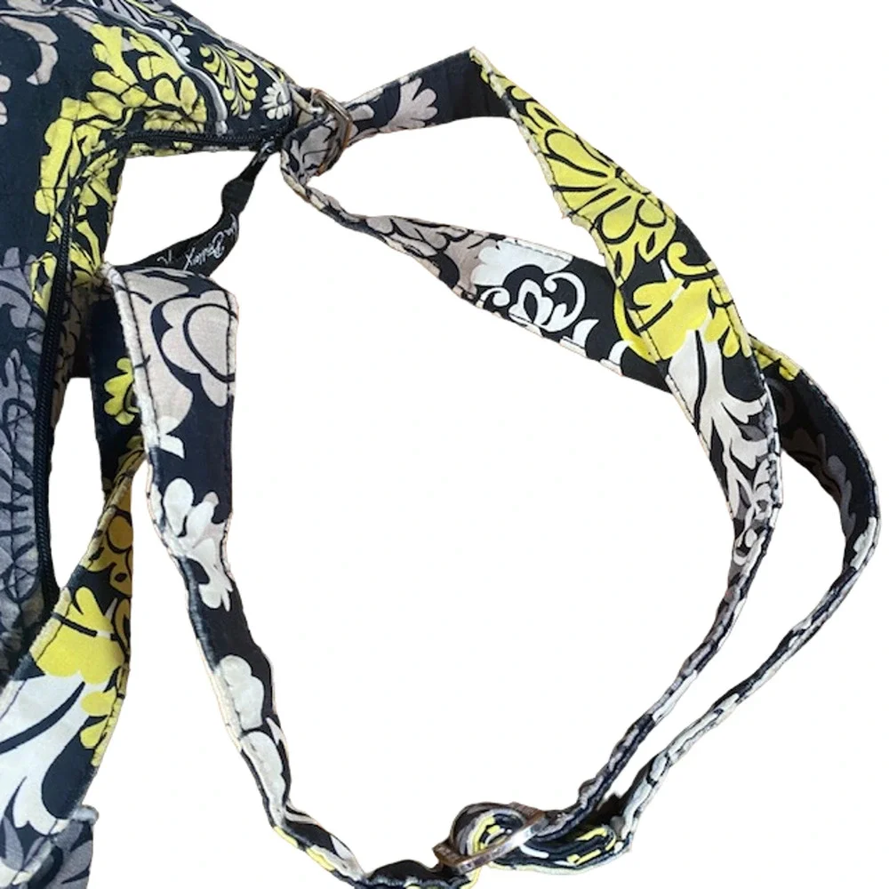 Vera Bradley Women’s Yellow Floral Quilted Shoulder Bag Purse